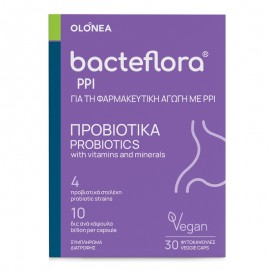 Olonea Bacteflora PPI Προβιοτικά με Βιταμίνες & Μέταλλα 30 φυτικές κάψουλες