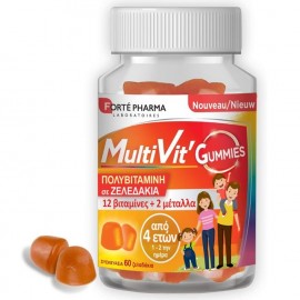 Forte Pharma Multivit-Πολυβιταμίνη με Βιταμίνες & Μέταλλα, 60 Ζελεδάκια