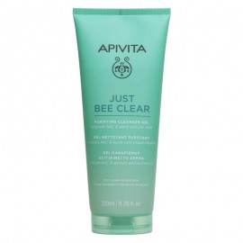 Apivita Just Bee Clear Gel Καθαρισμού που Εξυγιαίνει το Δέρμα 200ml