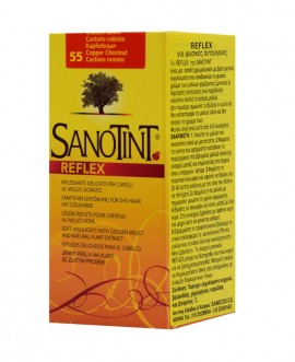 Sanotint Βαφή Μαλλιών Reflex Για Ανταύγειες No55 Kαστανό Χαλκού 80ml
