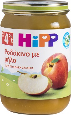 Hipp Βρεφική φρουτόκρεμα ροδάκινο με μήλο 190gr