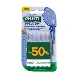 Gum Trav-ler Interdental Brush 1312M6 Μεσοδόντιο Βουρτσάκι 0,6mm Μωβ 2 x 6 τεμάχια