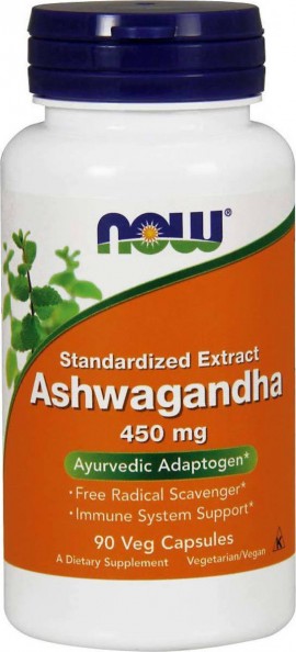 Now Ashwagandha Extract 450 mg 90 Vcaps