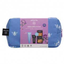 Apivita Promo Pack Aqua Beelicious Λεπτόρρευστη Κρέμα Ενυδάτωσης SPF30 με Χρώμα 40ml & Δώρο Μαύρο Gel Καθαρισμού Προσώπου 50ml & Μάσκα για Ενυδάτωση & Θρέψη με Μέλι 2x8ml