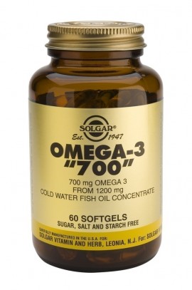 SOLGAR OMEGA-3 DOUBLE STRENGTH 700mg softgels  60s