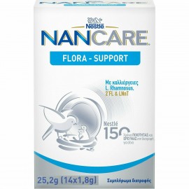 Nestle NANCare Flora Support Παιδικό Συμπλήρωμα Διατροφής για την Ισορροπία του Εντερικού Μικροβιώματος 14 Sachets x 1.8g
