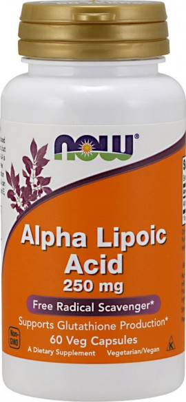 Now Alpha Lipoic Acid 250 mg 60 vcaps