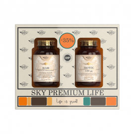 Sky Premium Life Promo Pack Biotin 1000μg 60caps & Hair Advanced Formulation 60caps