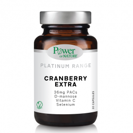 Power Of Nature Platinum Range Cranberry Extra για το Ουροποιητικό Σύστημα 30caps