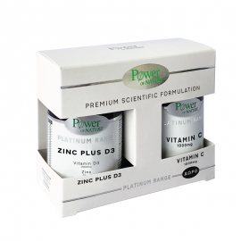 Power Of Nature Platinum Range Zinc Plus D3 15mg/2000iu 30 ταμπλέτες & Vitamin C 1000mg 20 ταμπλέτες
