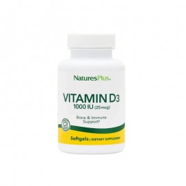 Natures Plus Vitamin D3 1000iu 30 μαλακές κάψουλες