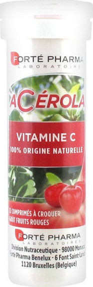 Forte Pharma Acerola Vitamin C, 12 Μασώμενα Δισκία