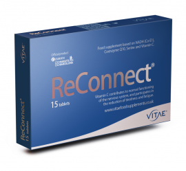 Vitae ReConnect Συμπλήρωμα διατροφής για την ομαλή λειτουργία του νευρικού συστήματος και τη διαχείριση του στρες 15tbs