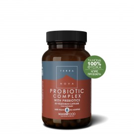 Terranova Probiotic Complex With Prebiotics Συμπλήρωμα Προβιοτικών 100 Caps