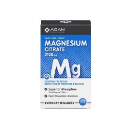Agan Magnesium Citrate 2100mg Συμπλήρωμα Διατροφής Με Μαγνήσιο 30tabs