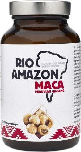 Rio Amazon Maca Μάκα Ρίζα Για Τόνωση και Ενέργεια 500 mg 60 caps