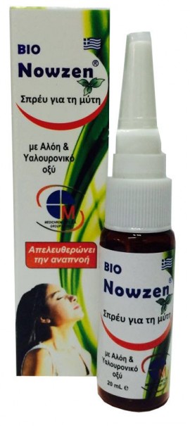 Medichrom Bio Nowzen Nasal Σπρέυ για τη μύτη με αλόη & υαλουρονικό οξύ 20ml
