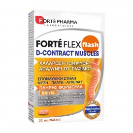 Forte Pharma Forte Flex Flash D-Contract Muscles Φόρμουλα για Μυϊκούς Πόνους 20 ταμπλέτες