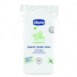 Chicco Baby Moments Τετράγωνα Μαντηλάκια από Βαμβάκι, 60τεμ
