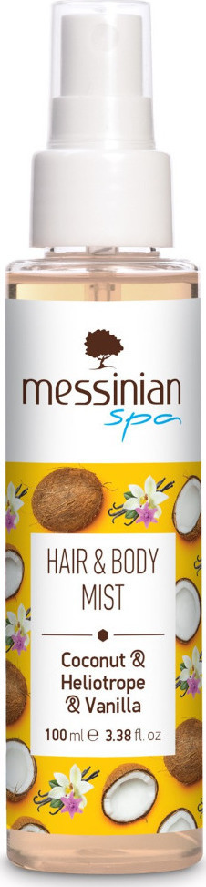 Messinian Spa Hair & Body Mist Καρύδα, Ηλιοτρόπιο & Βανίλια 100ml