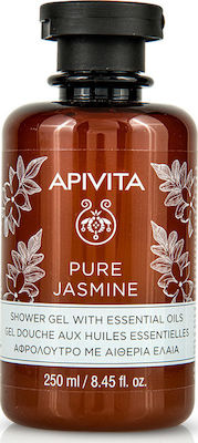 Apivita Pure Jasmine Shower Gel Αφρόλουτρο με Αιθέρια Έλαια 250ml