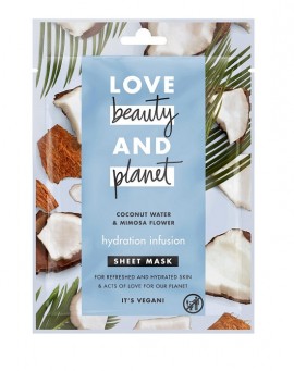 Love Beauty And Planet Face Sheet Mask Coconut Μάσκα Προσώπου 21ml