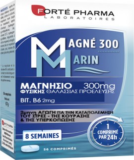 Forte Pharma Magnesium Marin 300 Συμπλήρωμα Μαγνησίου Φυσικής Προέλευσης, 56 δισκία