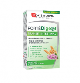 Forte Pharma Fortedigest Transit Intestinal Δυσκοιλιότητα & Βελτίωση Κινητικότητας Εντέρου 30Tabs