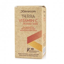 Genecom Terra Vitamin C Retard Συμπλήρωμα Βιταμίνης C βραδείας αποδέσμευσης 60 ταμπλέτες