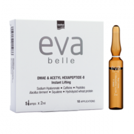 Intermed Eva Belle DMAE & Acetyl Hexapeptide-8, Αμπούλες για το Πρόσωπο με Αντιρυτιδική & Συσφικτική Δράση 5x2ml