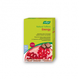 A.Vogel Energy Toffees Pomegranate 115gr (Καραμέλες Με Μαγνήσιο Για Την Ενίσχυση Παραγωγής Ενέργειας Και Τη Μείωση Του Αισθήματος Κόπωσης)