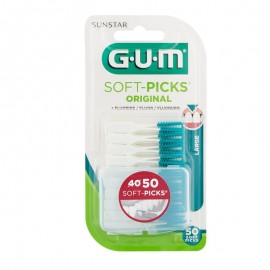 Gum 634 Soft-Picks Original Large Μεσοδόντιες Οδοντογλυφίδες Χρώμα Πράσινο 50τεμ.