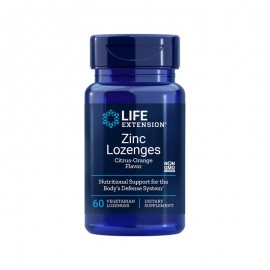 Life Extension Zinc Lozegnes18.75mg Citrus-Orange Flavor 60veg. loz.