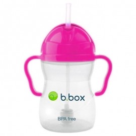 B.Box Probaby Ποτηράκι με καλαμάκι 6+ της B.Box The Essential Sippy Cup Raspberry Ροζ 240ml