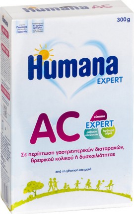 Humana Γάλα σε Σκόνη AC Expert Anticolic 0m+ 300gr
