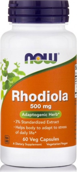 Now Foods Rhodiola,Συμπλήρωμα Διατροφής για την τόνωση του οργανισμού, 60 κάψουλες