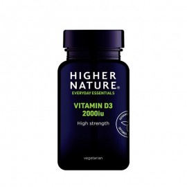 Higher Nature Vitamin D3 2000iu Συμπλήρωμα Διατροφής με Βιταμίνη D 60 κάψουλες