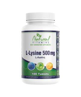 Natural Vitamins L-Lysine 500mg 100 tabs