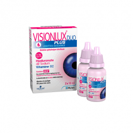 Novax Visionlux Plus Duo Eye Drops 0,3% Οφθαλμικές Σταγόνες Με Υαλουρονικό Οξύ Για Ξηροφθαλμία 2x10ml
