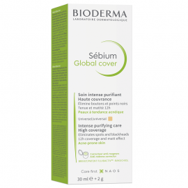 Bioderma Sebium Global Cover Θεραπεία Ατελειών με Χρώμα 30ml