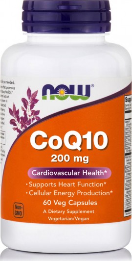 Now Co Q10 200 mg 60 Vcaps