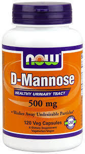 Now D Mannose 500 mg 120 caps 