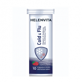 Helenvita Cold & Flu με γεύση βατόμουρο 10 αναβράζοντα δισκία