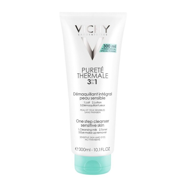 Vichy Purete Thermale 3 in 1 Cleanser Γαλάκτωμα Ντεμακιγιάζ για Ευαίσθητες Επιδερμίδες 300ml