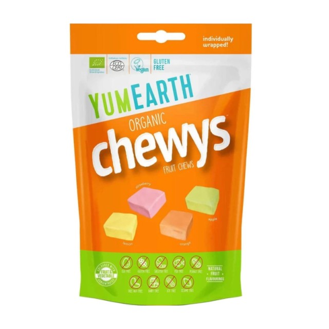 YumEarth Organic Fruit Chewys Βιολογικά Μασώμενα Ζελεδάκια με Γεύση Φρούτων 142gr