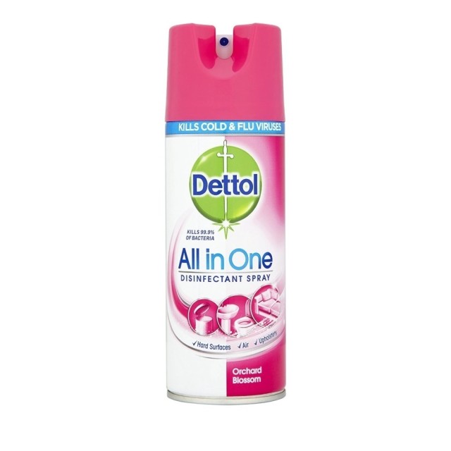 Dettol Spray Orchard Blossom Απολυμαντικό Αντιβακτηριδιακό Σπρέι, 400ml