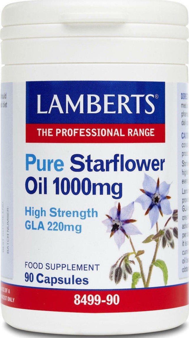 LAMBERTS PURE STARFLOWER OIL HIGH GLA 90CAPS