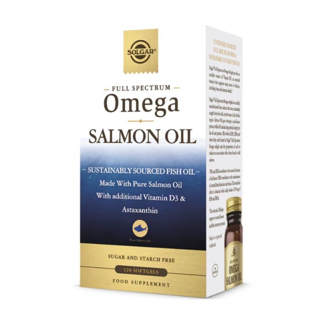 Solgar Full Spectrum Omega Salmon Oil 120 μαλακές κάψουλες