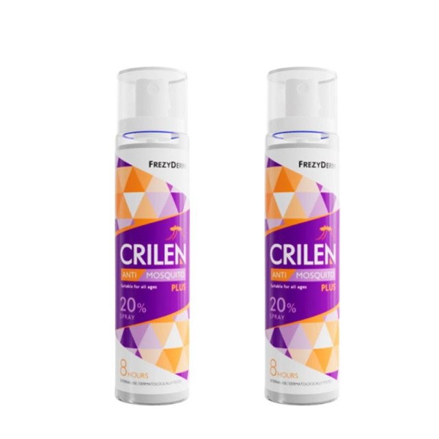 Frezyderm Promo Pack Crilen Anti-Mosquito Plus Spray 20% για Προστασία από Κουνούπια 2x100ml