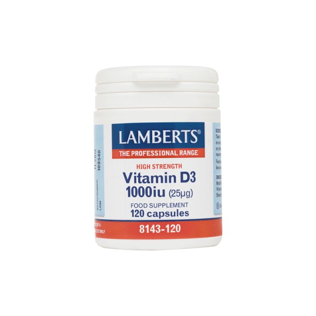 Lamberts Vitamin D3 1000iu(25μg) 120 κάψουλες